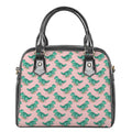 Isometric Tyrannosaurus Pattern Print Shoulder Handbag