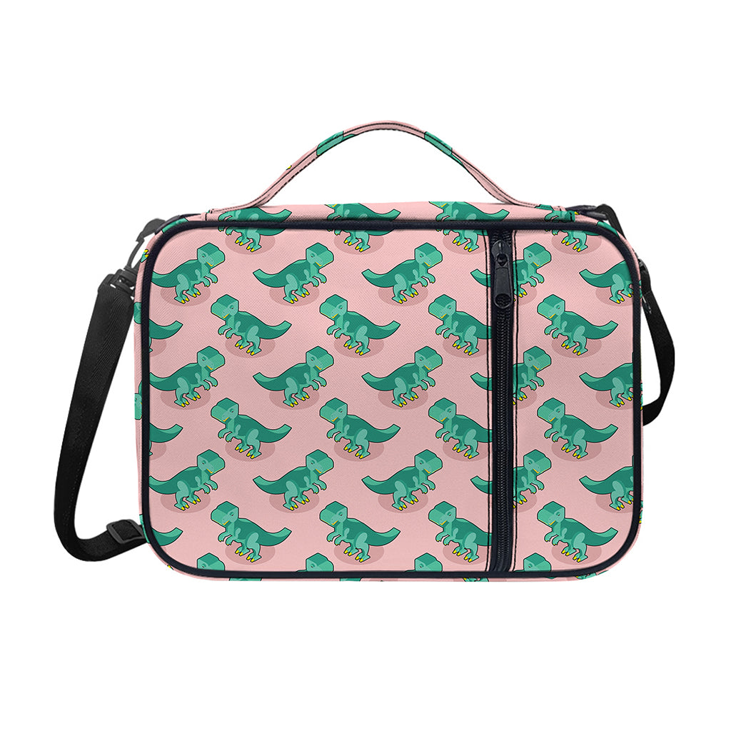Isometric Tyrannosaurus Pattern Print Shoulder Strap Bible Bag