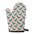 Isometric Tyrannosaurus Pattern Print Single Oven Mitt