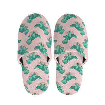 Isometric Tyrannosaurus Pattern Print Slippers