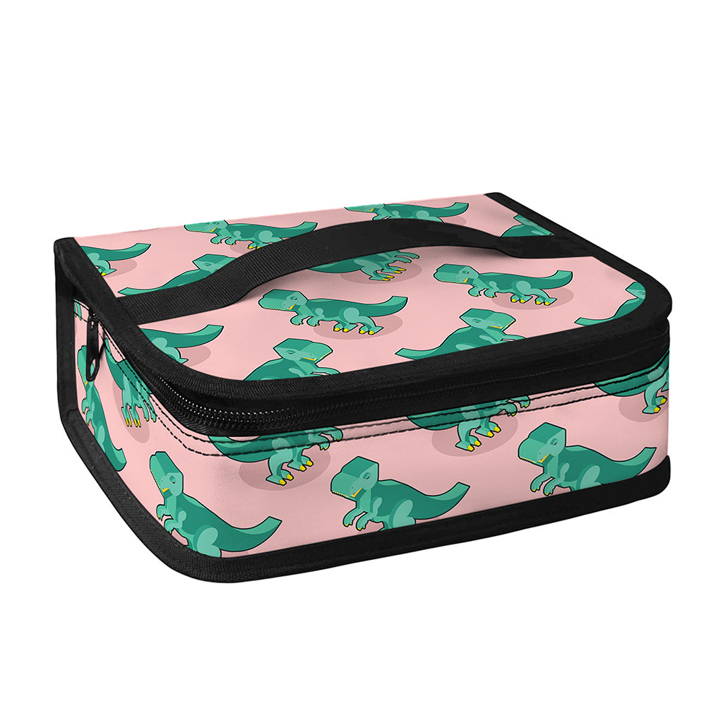 Isometric Tyrannosaurus Pattern Print Small Lunch Bag