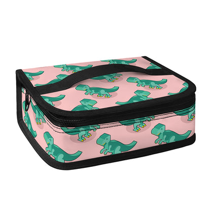 Isometric Tyrannosaurus Pattern Print Small Lunch Bag