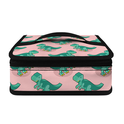 Isometric Tyrannosaurus Pattern Print Small Lunch Bag