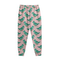 Isometric Tyrannosaurus Pattern Print Sweatpants