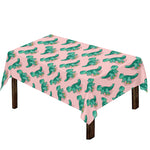 Isometric Tyrannosaurus Pattern Print Tablecloth