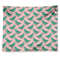 Isometric Tyrannosaurus Pattern Print Tapestry