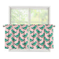 Isometric Tyrannosaurus Pattern Print Tier Curtains