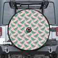 Isometric Tyrannosaurus Pattern Print Tire Cover With Camera Hole