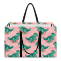 Isometric Tyrannosaurus Pattern Print Utility Tote Bag