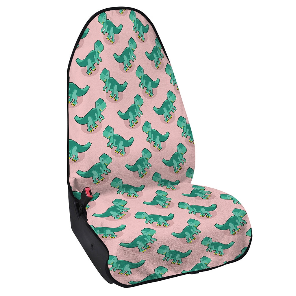 Isometric Tyrannosaurus Pattern Print Waterproof Car Seat Cover