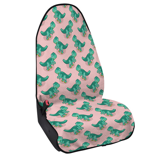 Isometric Tyrannosaurus Pattern Print Waterproof Car Seat Cover