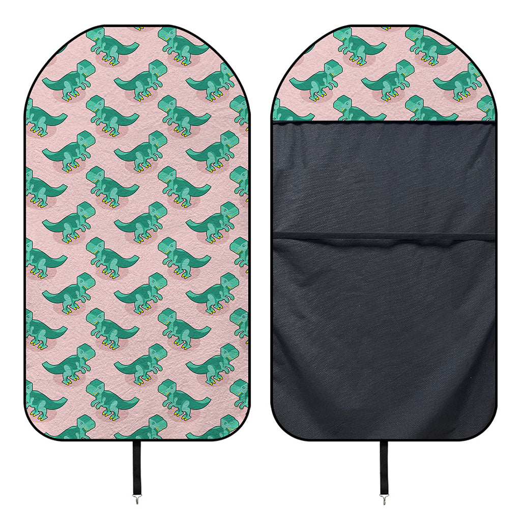 Isometric Tyrannosaurus Pattern Print Waterproof Car Seat Cover