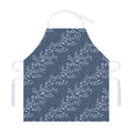 Ivy Flower Denim Jeans Pattern Print Adjustable Apron