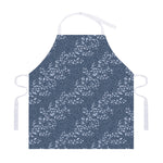 Ivy Flower Denim Jeans Pattern Print Adjustable Apron