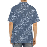 Ivy Flower Denim Jeans Pattern Print Aloha Shirt