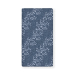 Ivy Flower Denim Jeans Pattern Print Baby Crib Sheet