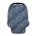 Ivy Flower Denim Jeans Pattern Print Baby Seat Cover