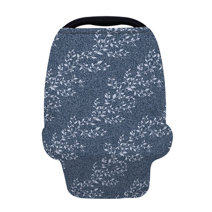 Ivy Flower Denim Jeans Pattern Print Baby Seat Cover