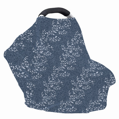 Ivy Flower Denim Jeans Pattern Print Baby Seat Cover