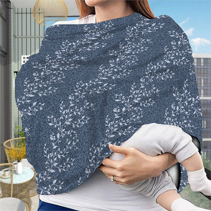 Ivy Flower Denim Jeans Pattern Print Baby Seat Cover