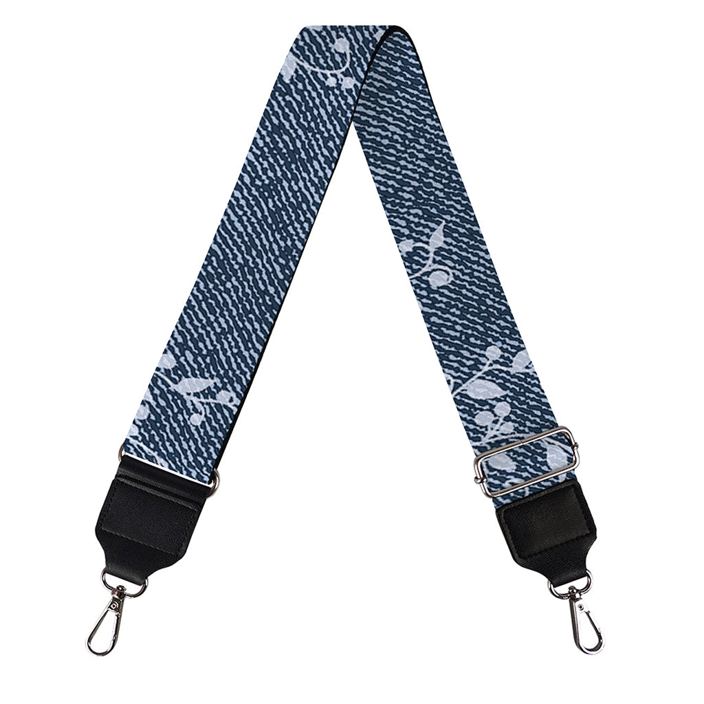 Ivy Flower Denim Jeans Pattern Print Bag Strap