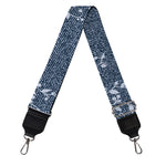 Ivy Flower Denim Jeans Pattern Print Bag Strap