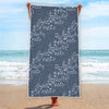 Ivy Flower Denim Jeans Pattern Print Beach Towel