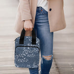 Ivy Flower Denim Jeans Pattern Print Bible Tote Bag