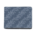 Ivy Flower Denim Jeans Pattern Print Bifold Wallet