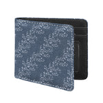 Ivy Flower Denim Jeans Pattern Print Bifold Wallet