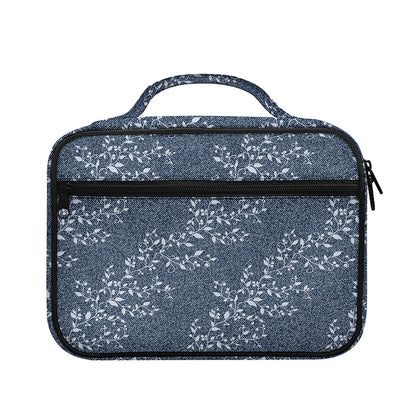Ivy Flower Denim Jeans Pattern Print Briefcase Bible Bag
