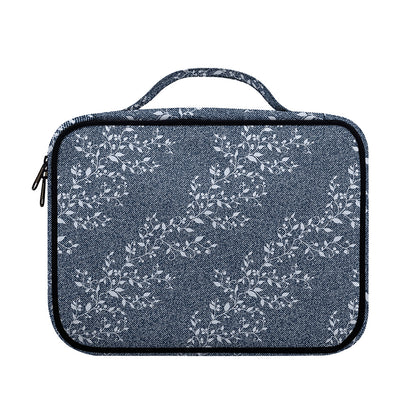 Ivy Flower Denim Jeans Pattern Print Briefcase Bible Bag