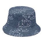 Ivy Flower Denim Jeans Pattern Print Bucket Hat