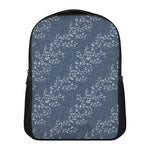 Ivy Flower Denim Jeans Pattern Print Casual Backpack