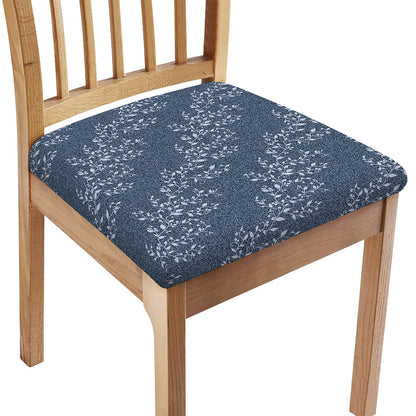 Ivy Flower Denim Jeans Pattern Print Chair Cushion Cover
