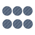 Ivy Flower Denim Jeans Pattern Print Coaster Set