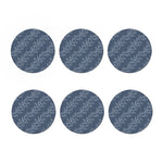 Ivy Flower Denim Jeans Pattern Print Coaster Set