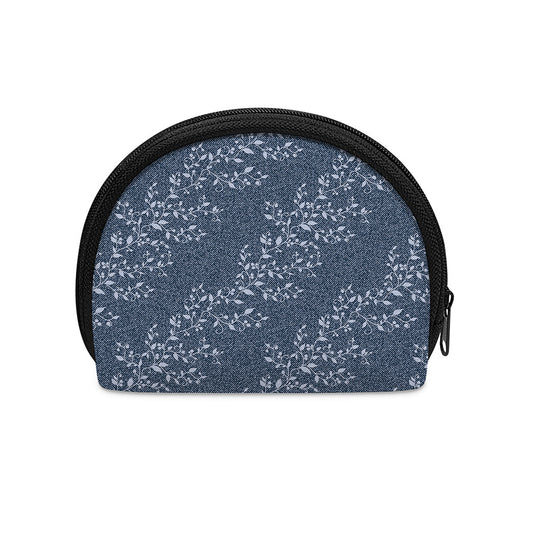 Ivy Flower Denim Jeans Pattern Print Coin Purse