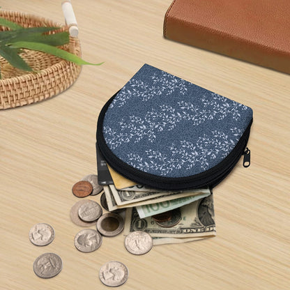 Ivy Flower Denim Jeans Pattern Print Coin Purse
