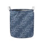 Ivy Flower Denim Jeans Pattern Print Collapsible Laundry Basket