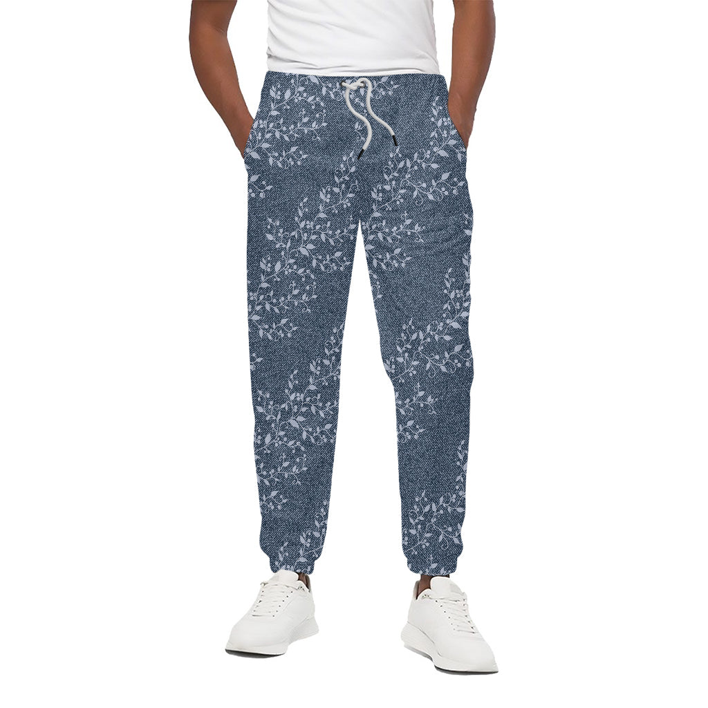 Ivy Flower Denim Jeans Pattern Print Cotton Pants