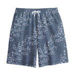 Ivy Flower Denim Jeans Pattern Print Cotton Shorts