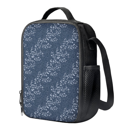 Ivy Flower Denim Jeans Pattern Print Crossbody Lunch Bag