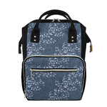 Ivy Flower Denim Jeans Pattern Print Diaper Bag