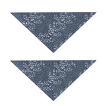 Ivy Flower Denim Jeans Pattern Print Dog Bandana