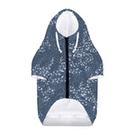 Ivy Flower Denim Jeans Pattern Print Dog Zip Up Hoodie