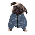 Ivy Flower Denim Jeans Pattern Print Dog Zip Up Jacket