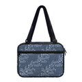 Ivy Flower Denim Jeans Pattern Print Double Strap Bible Bag