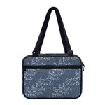 Ivy Flower Denim Jeans Pattern Print Double Strap Bible Bag