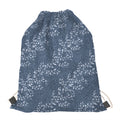 Ivy Flower Denim Jeans Pattern Print Drawstring Bag